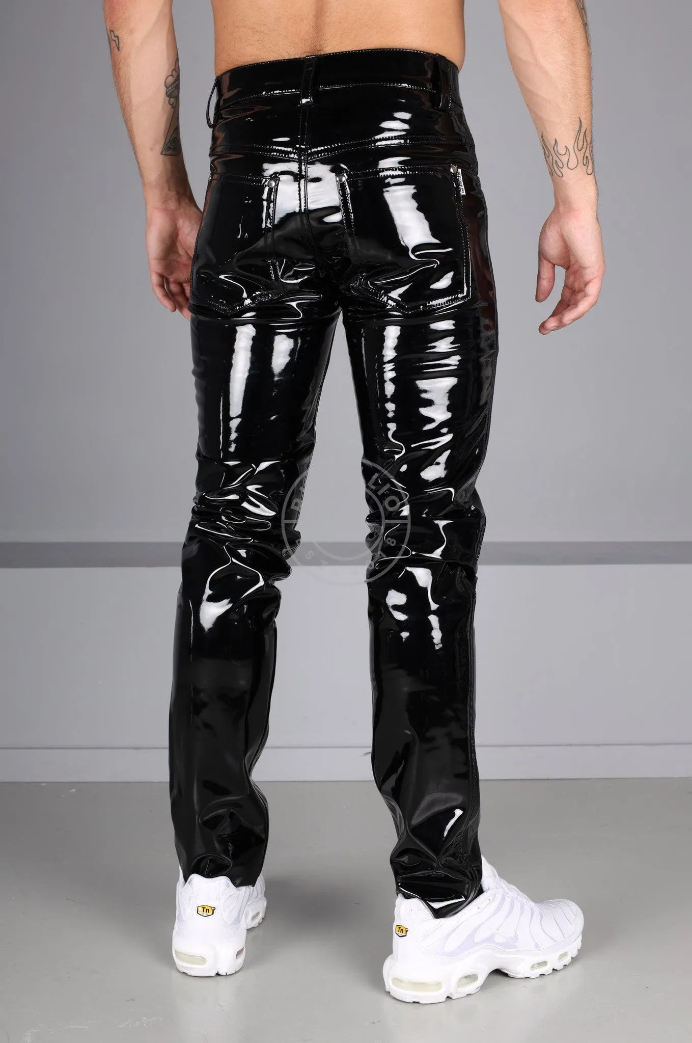 Black PVC Pants