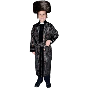 Black Rabbi Coat - Kids