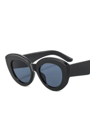 Black Round Cat Eye Glasses