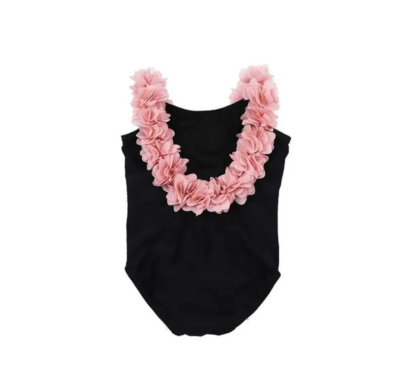 Black Ruffle One Piece