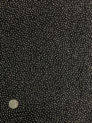 Black Sequin & Beads On Silk Chiffon JEC-011-8 Fabric