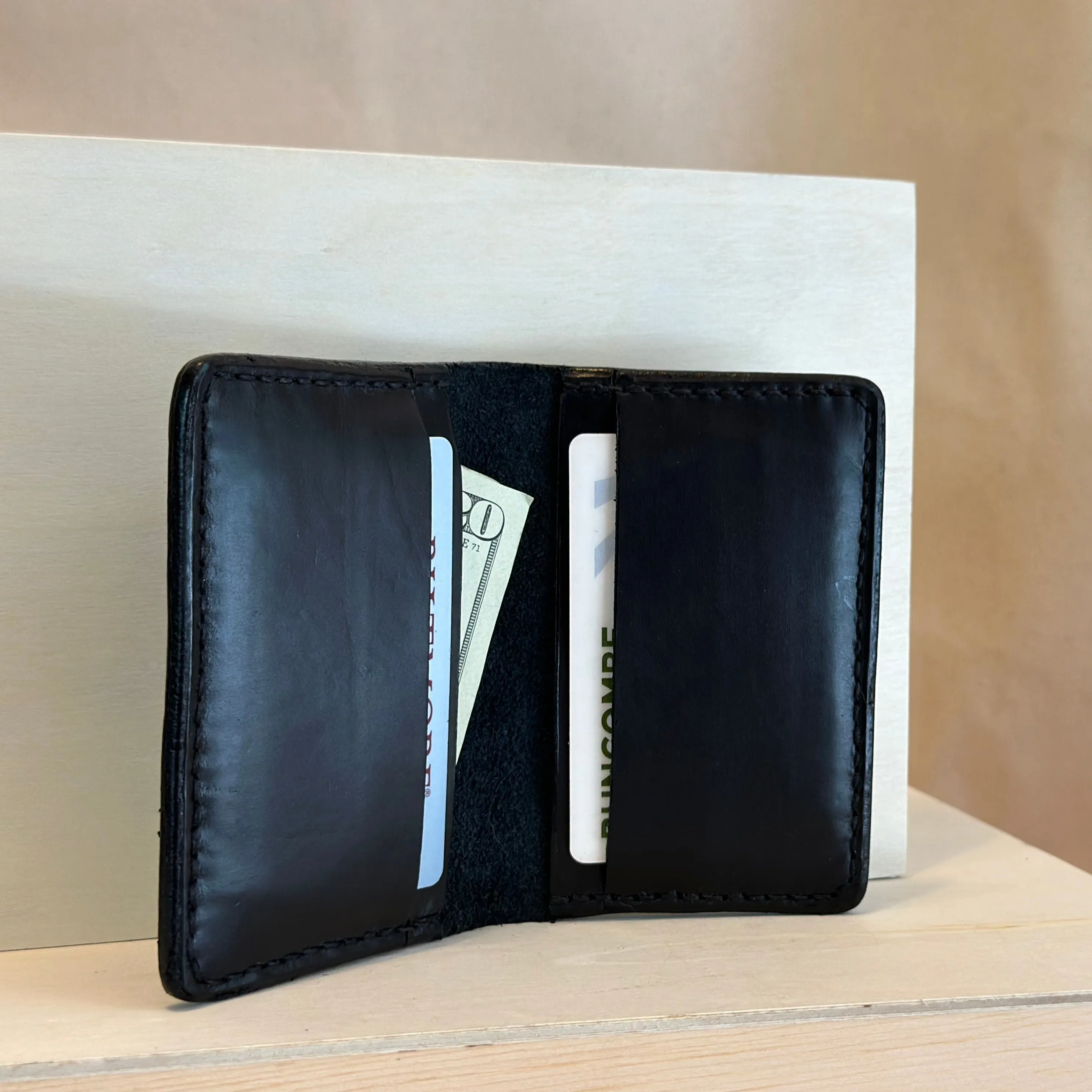 Black Six Card Leather Wallet