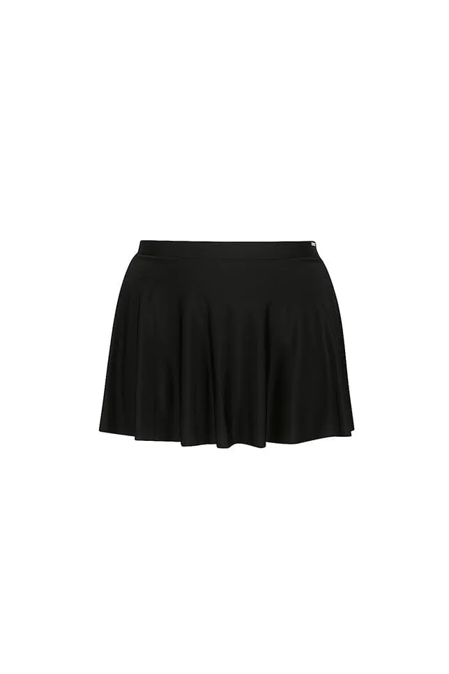 Black Skater Swim Skirt