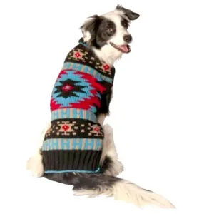 Black Southwest Shawl Dog Sweater