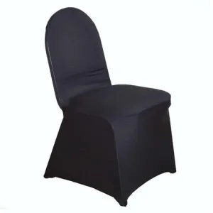 Black Spandex Chair Cover