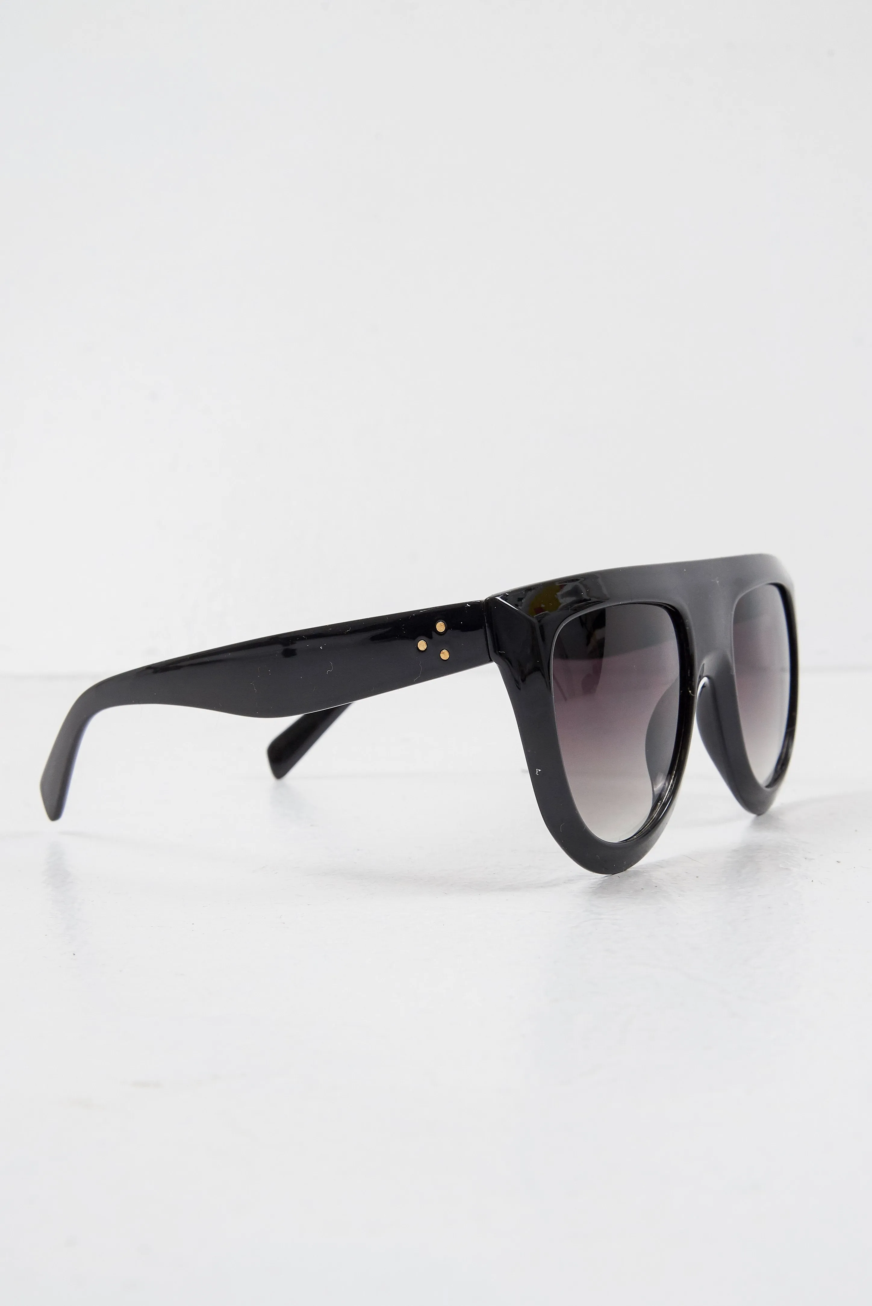 Black Square Oversized Sunglasses - Kajsa