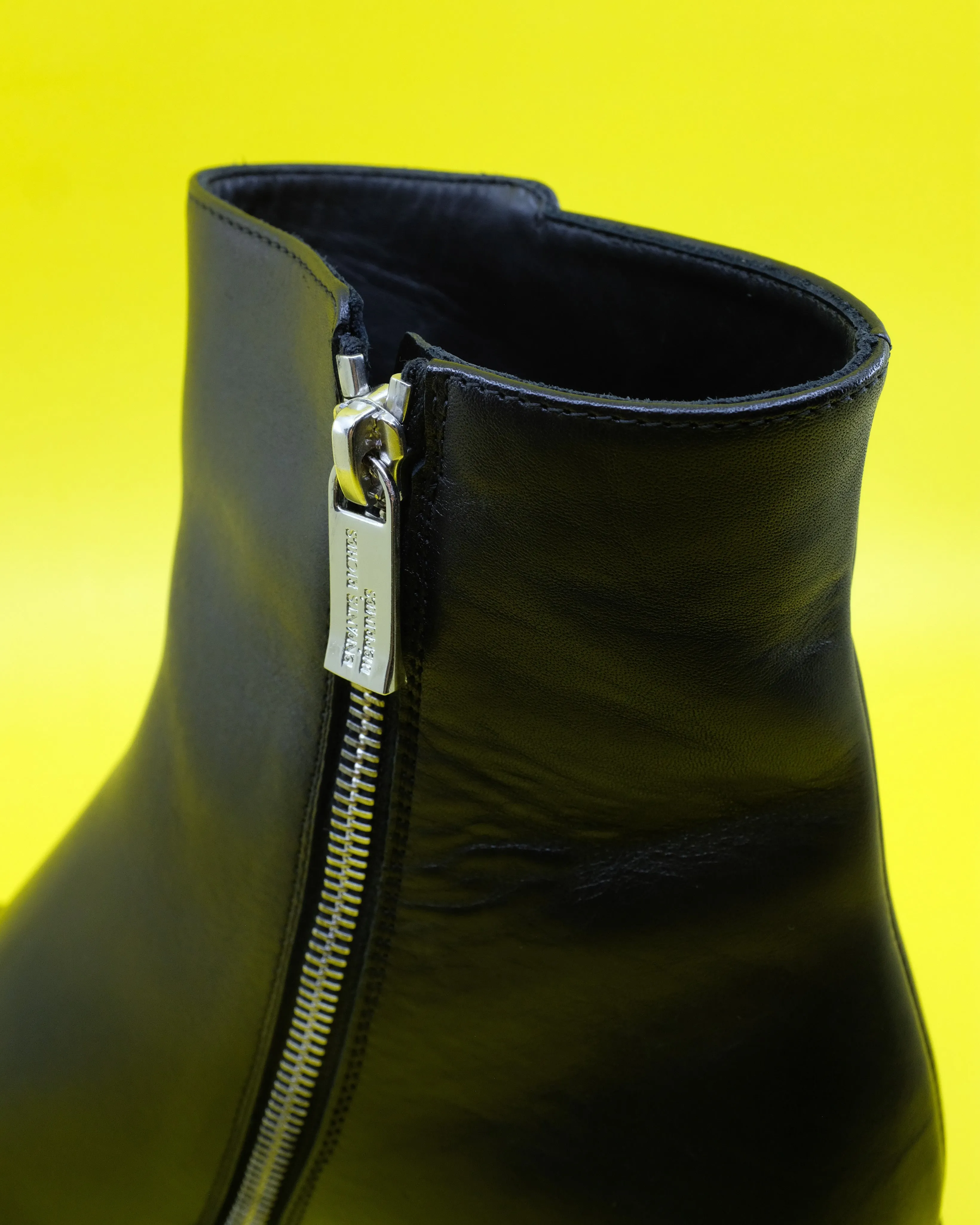 Black Square Toe Frankie Boot