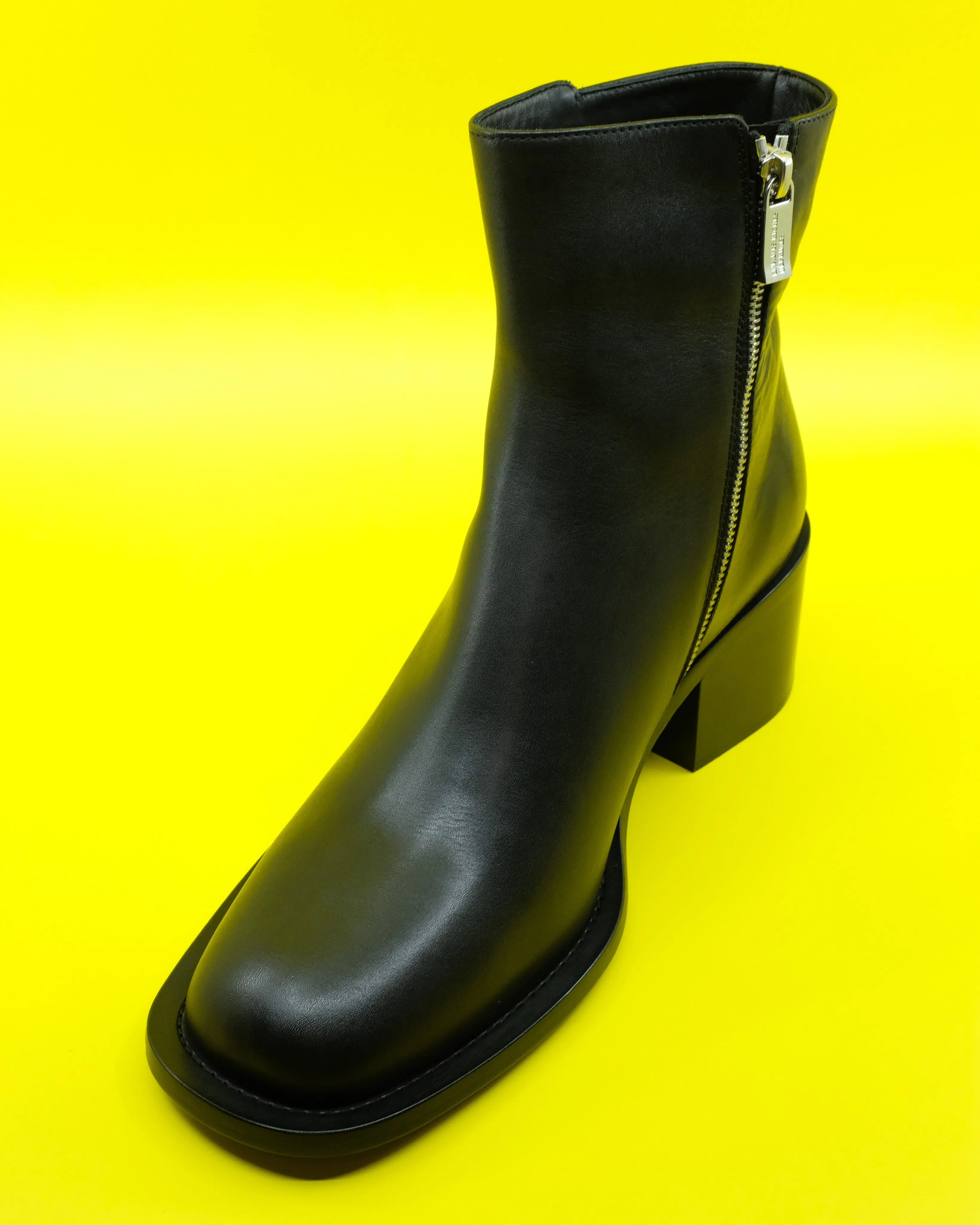 Black Square Toe Frankie Boot