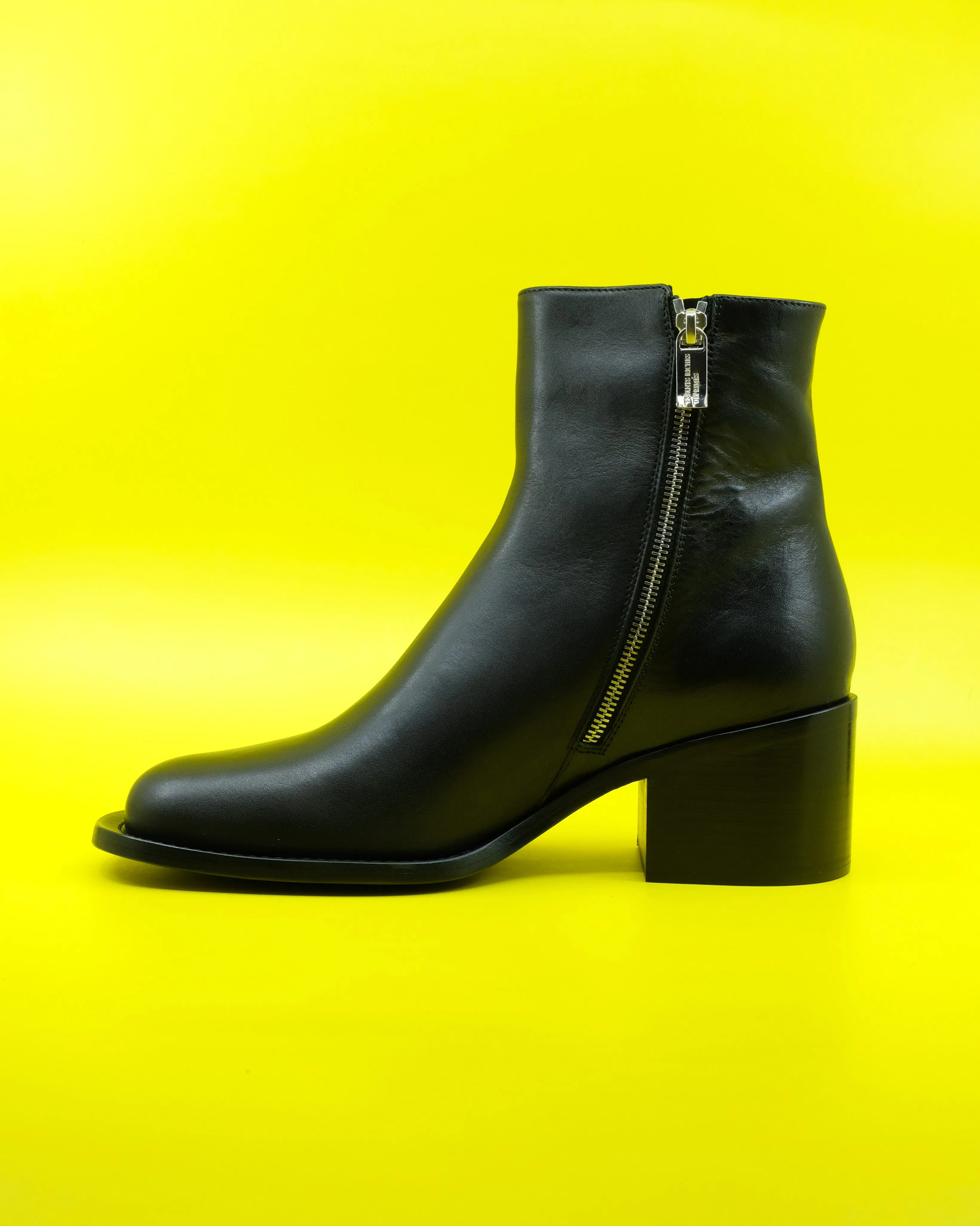 Black Square Toe Frankie Boot