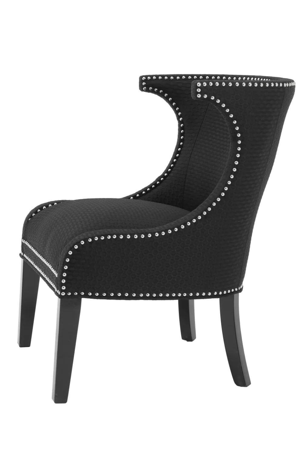 Black Studded Wing Chair | Eichholtz Elson