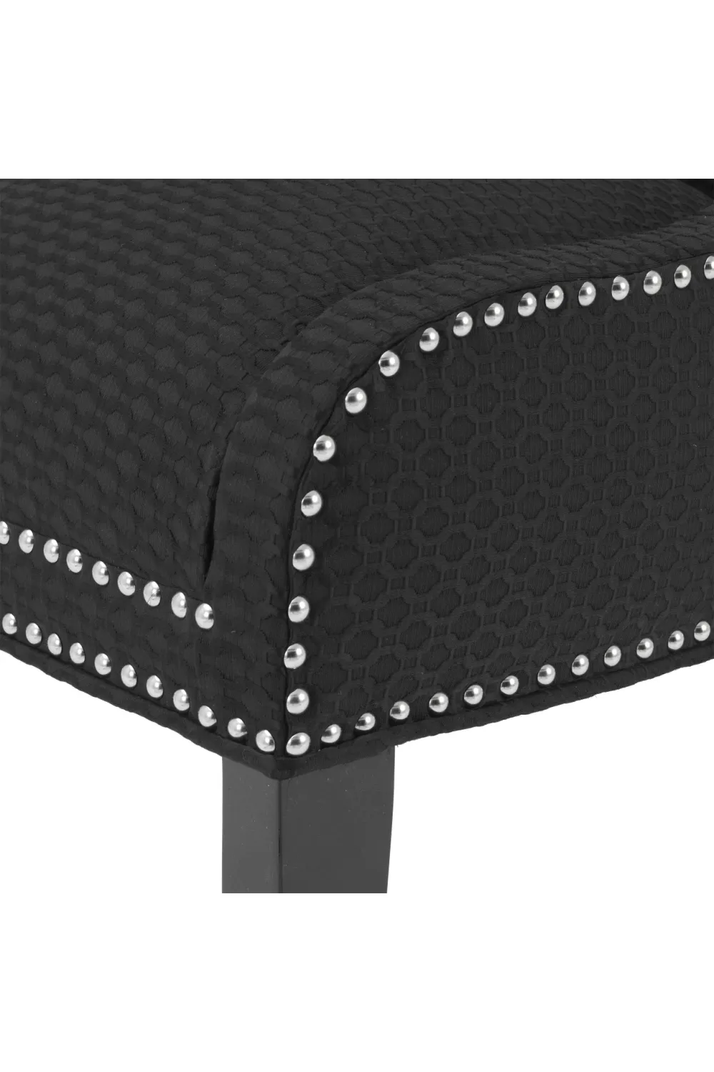 Black Studded Wing Chair | Eichholtz Elson