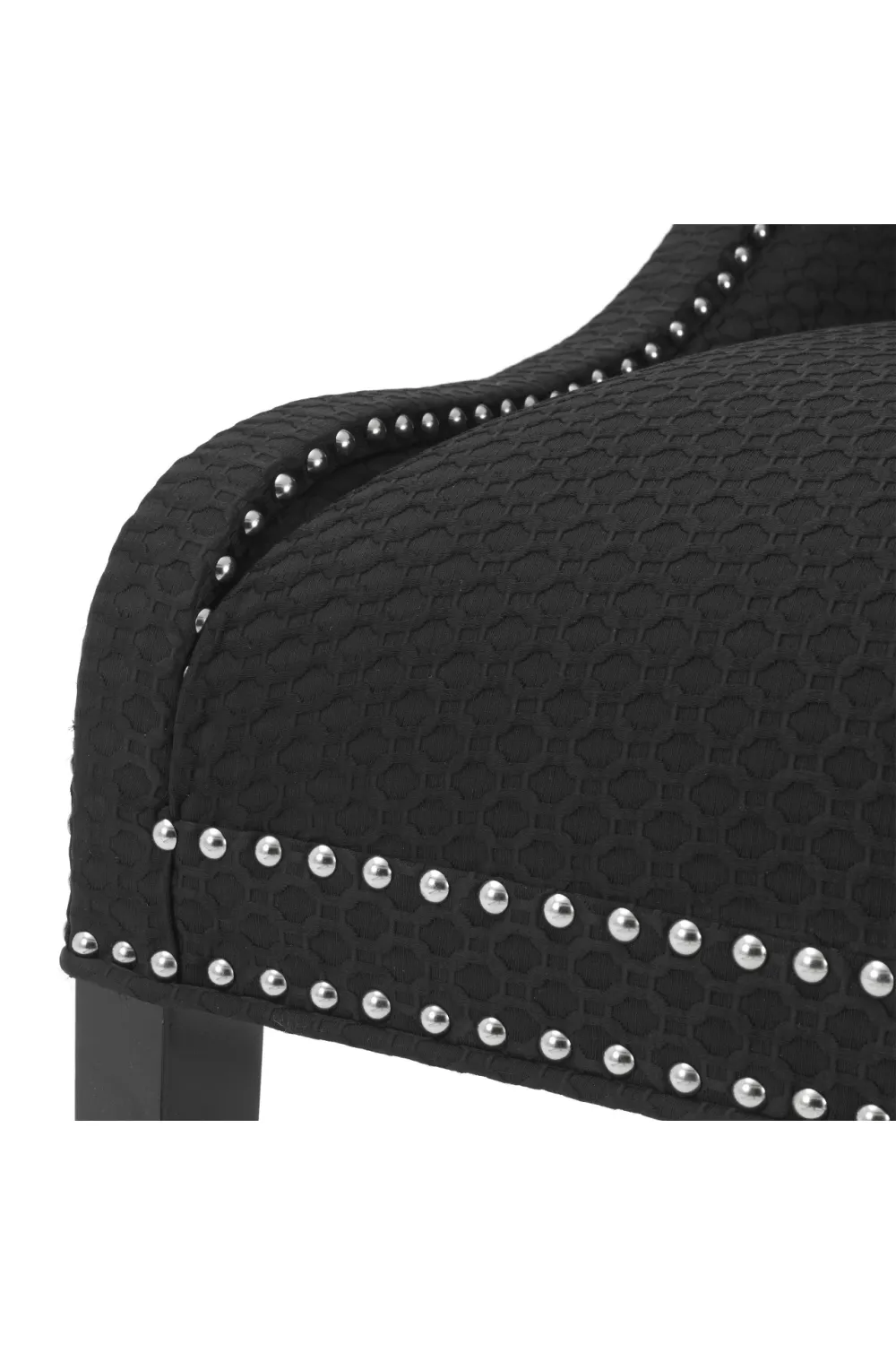 Black Studded Wing Chair | Eichholtz Elson