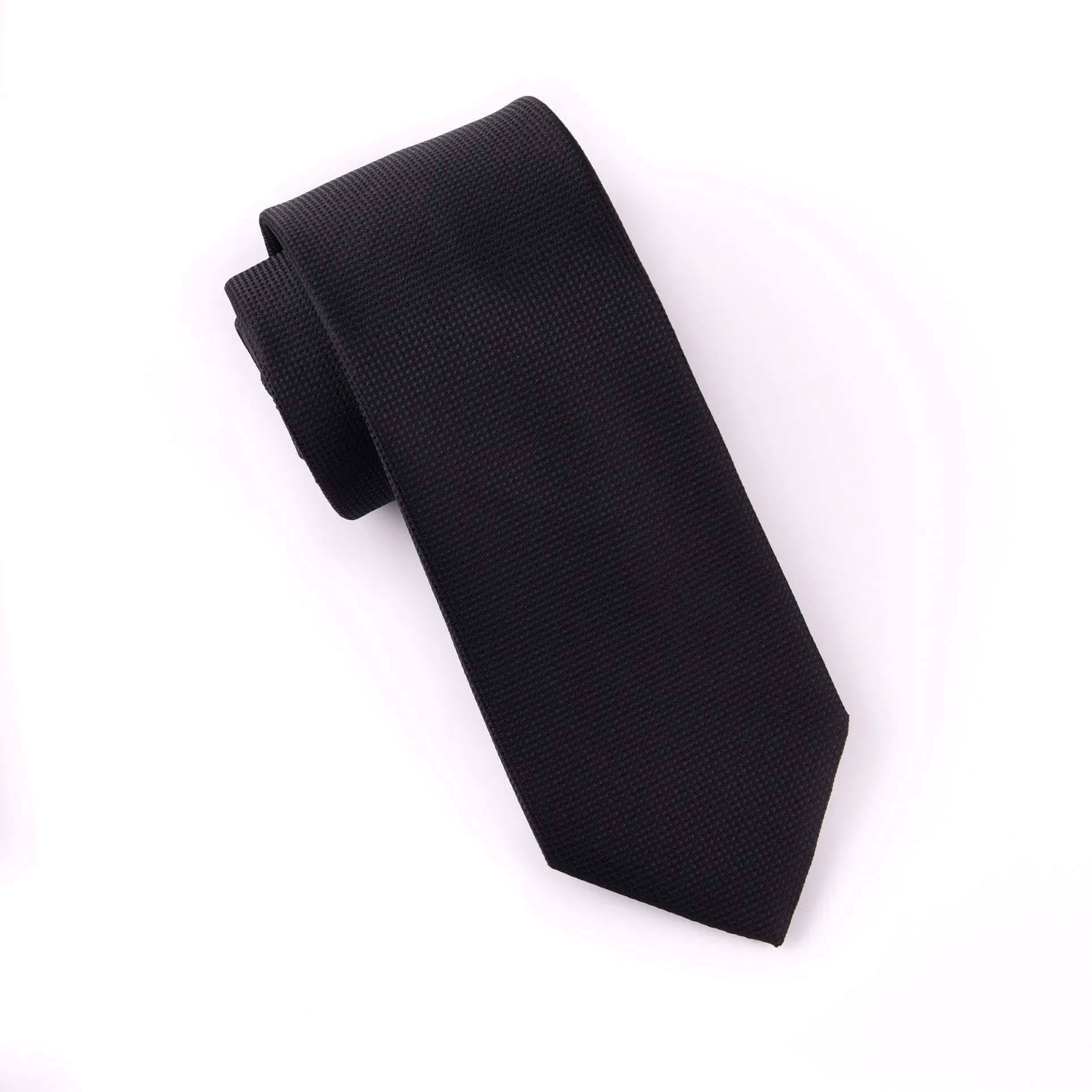 Black Stylish 3" Necktie Business Elegance  For professional Formal Ego