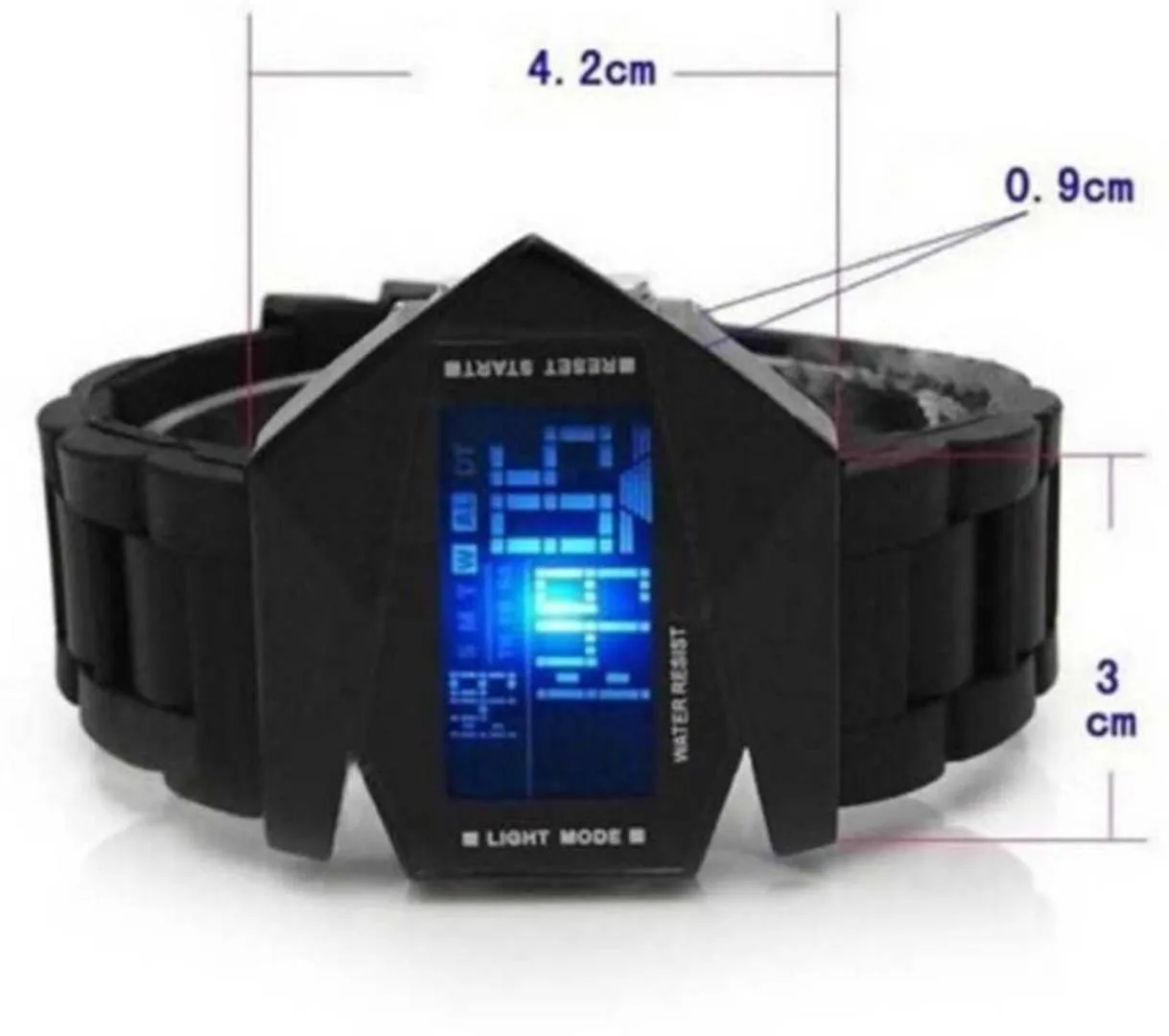 Black Stylish Rocket Digital Watch