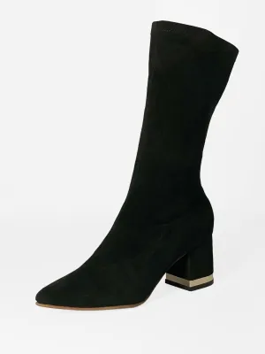 Black Suede Boot