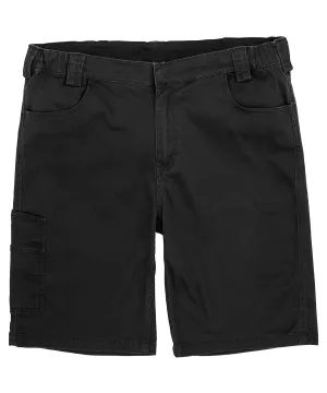 Black - Super-stretch slim chino shorts