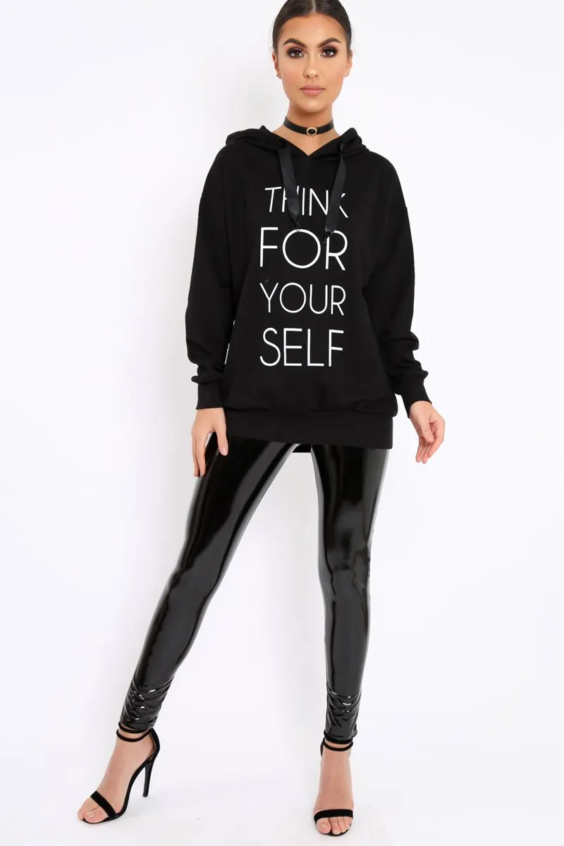 Black Think For Yourself Jumper - Acie