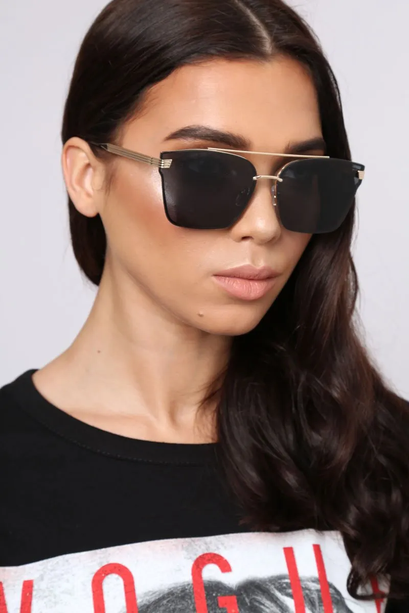 Black Tint Lens Sunglasses - Miyah