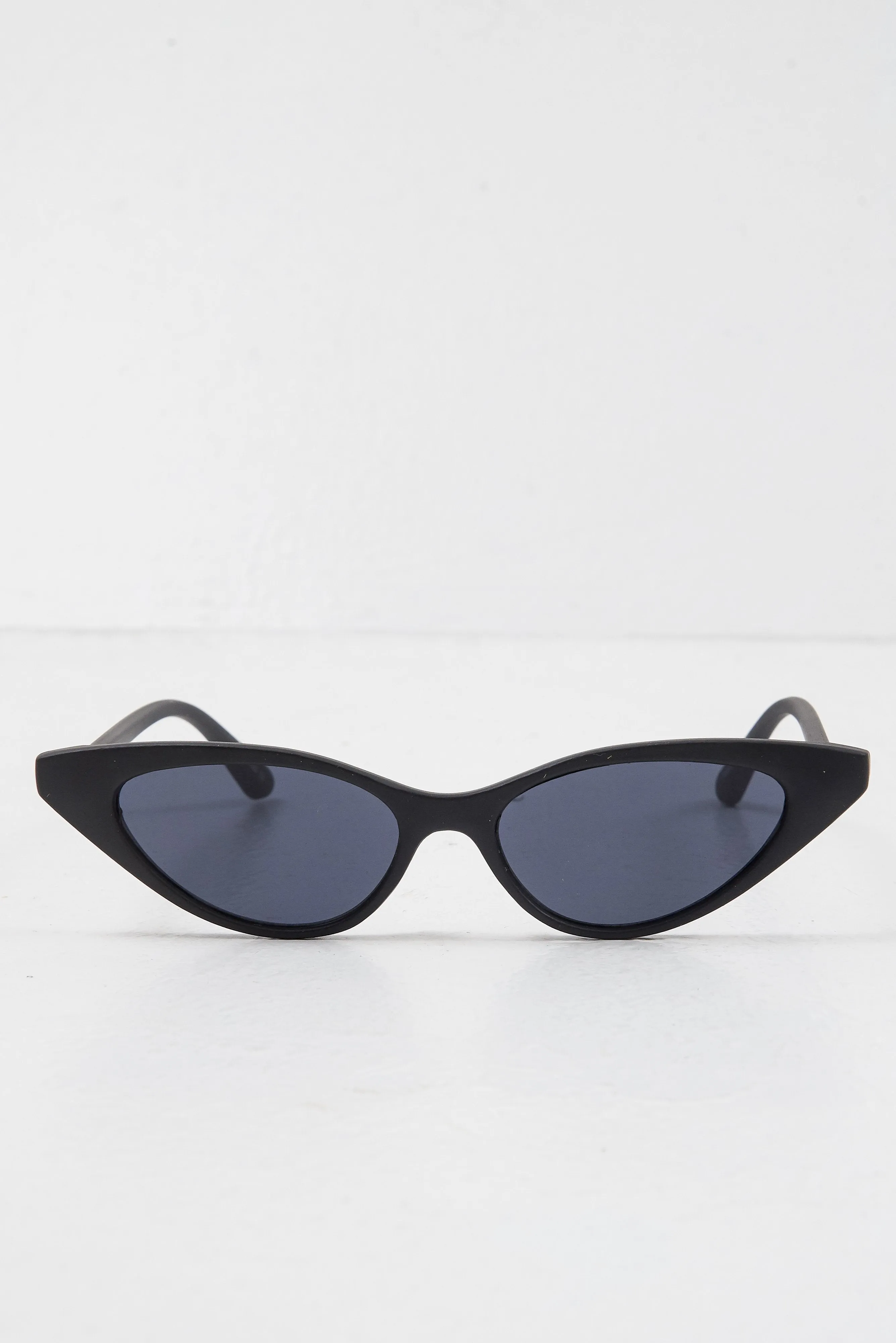 Black Tinted Lens Mini Cat Eye Sunglasses - Ezrie