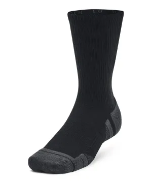 Black - UA Performance tech 3-pack crew socks