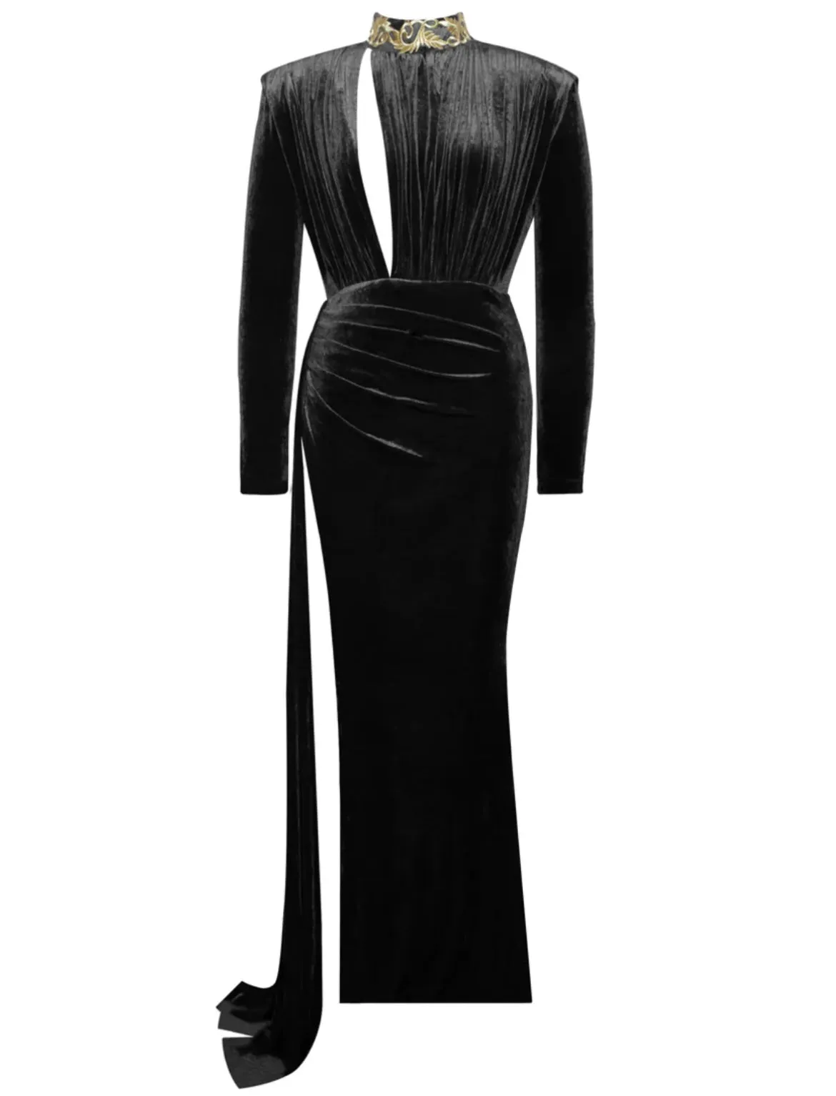 BLACK VELVET GOWN