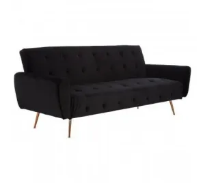 Black Velvet Sofa Bed