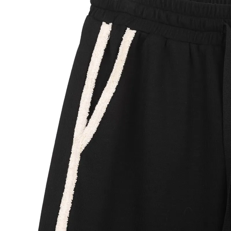 Black Wide Leg Sport Pants