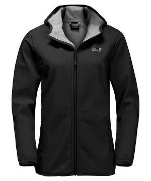 Black - Women’s hooded softshell jacket (OL)