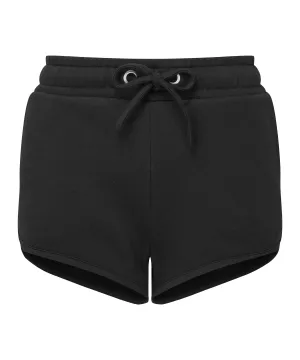 Black - Women’s TriDri® recycled retro jogger shorts