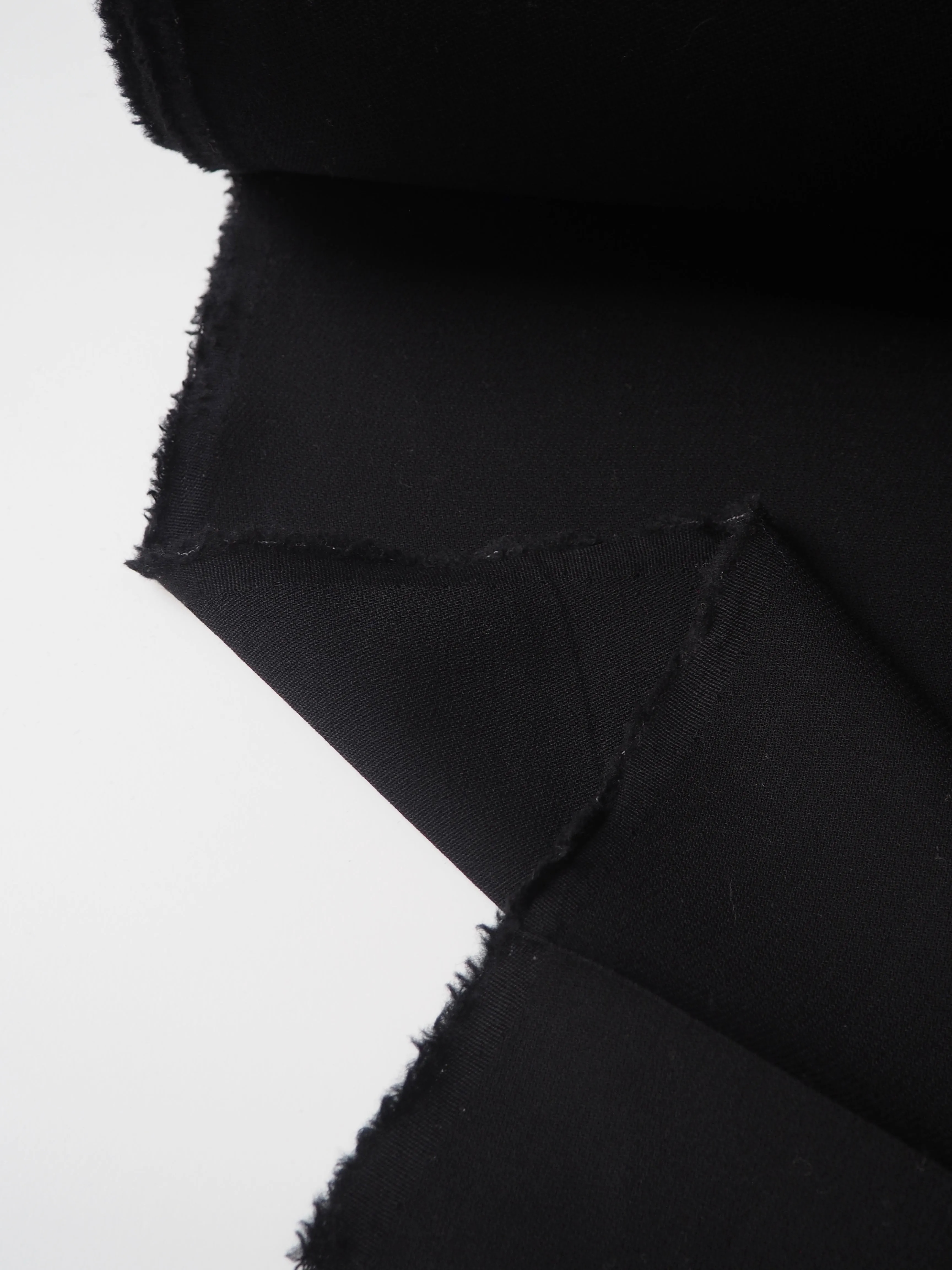 Black Wool Crepe