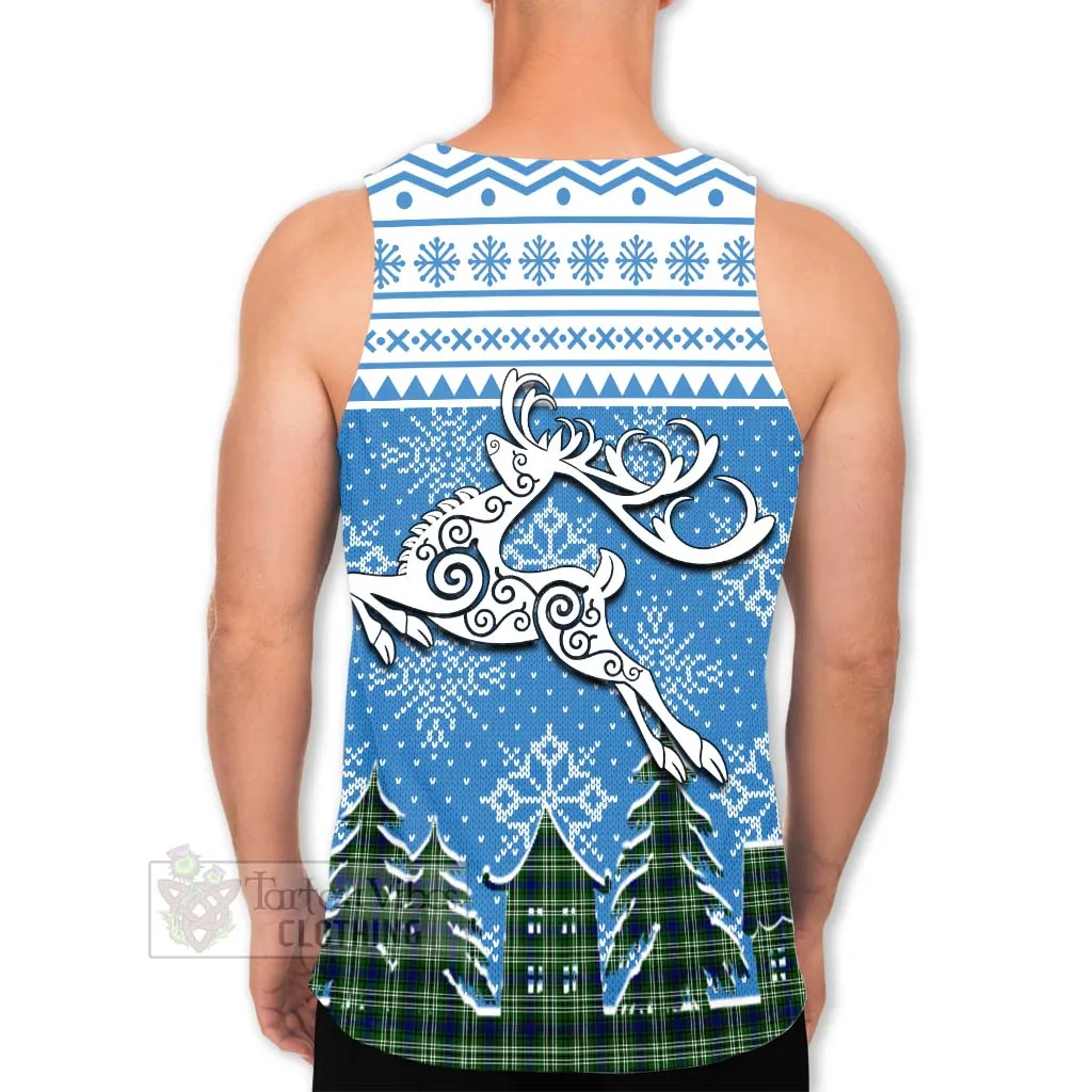 Blackadder Clan Christmas Men's Tank Top Celtic Reindeer Style