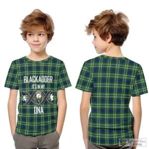 Blackadder Tartan Kid T-Shirt with Family Crest DNA In Me Style