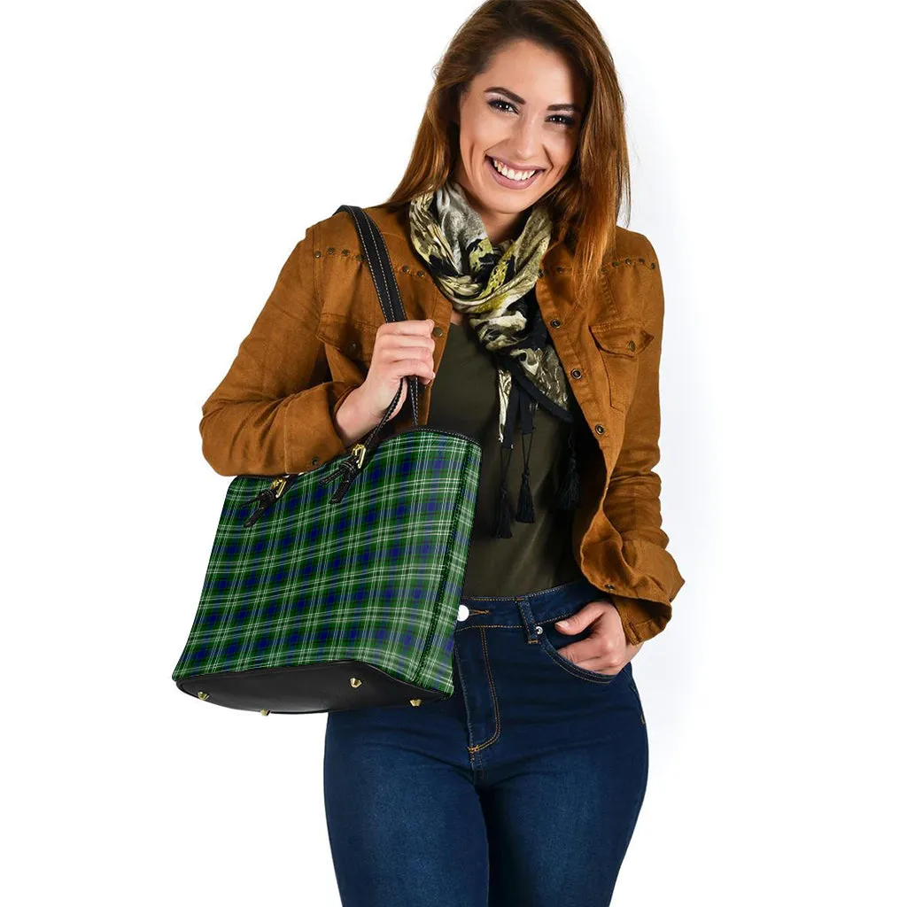 Blackadder Tartan Leather Tote Bag