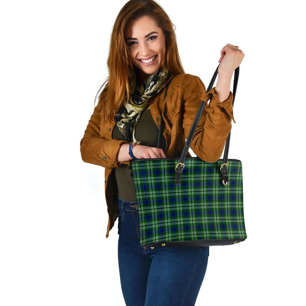 Blackadder Tartan Leather Tote Bag