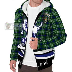 Blackadder Tartan Sherpa Hoodie with Alba Gu Brath Regal Lion Emblem