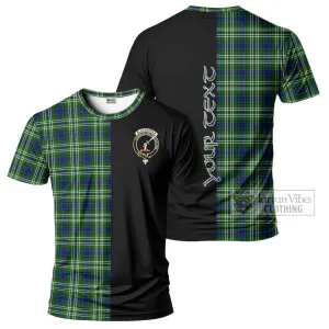 Blackadder Tartan T-Shirt with Family Crest and Half Of Me Style