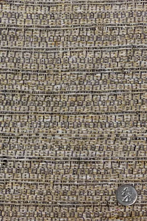 Black/Beige 78 Metallic Silk Tweed