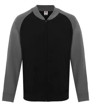 Black/Light Graphite - Baseball sweatshirt jacket