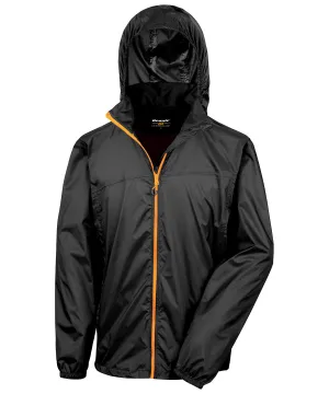 Black/Orange - HDi quest lightweight stowable jacket