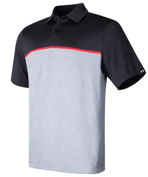 Black/Red/Black - UA playoff 3.0 stripe polo LB – edge lit