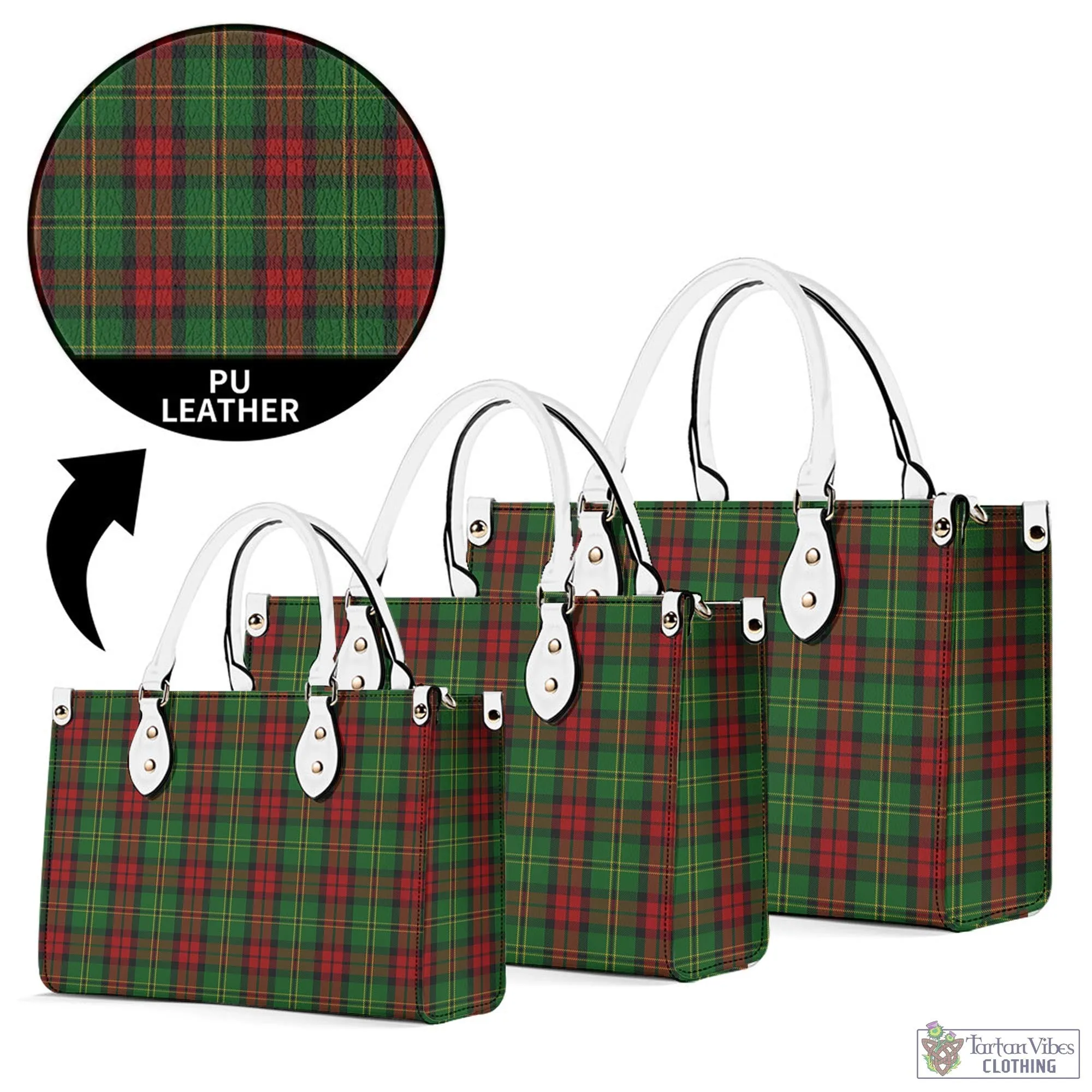 Blackstock Hunting Tartan Luxury Leather Handbags