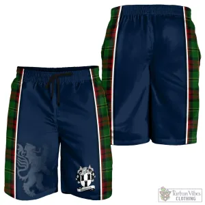 Blackstock Hunting Tartan Men's Shorts with Family Crest and Lion Rampant Vibes Sport Style