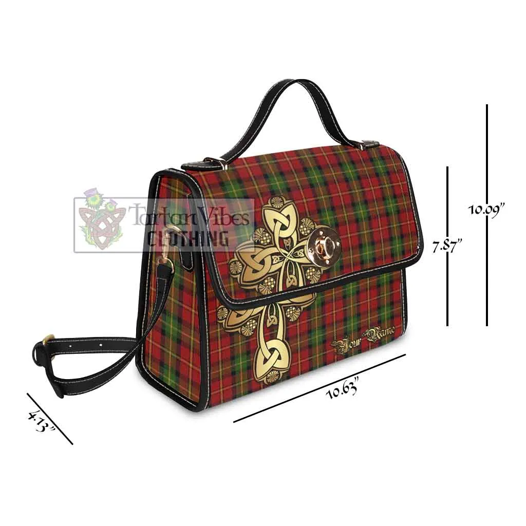 Blackstock Tartan Waterproof Canvas Bag Golden Thistle Celtic Cross Style