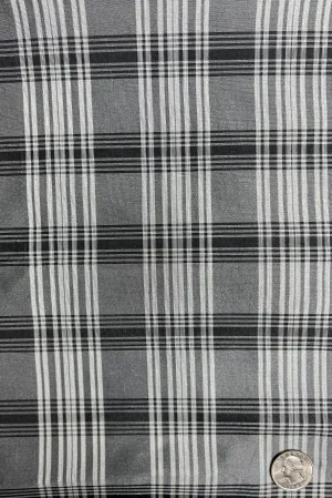 Black/White/Grey Organza Plaids