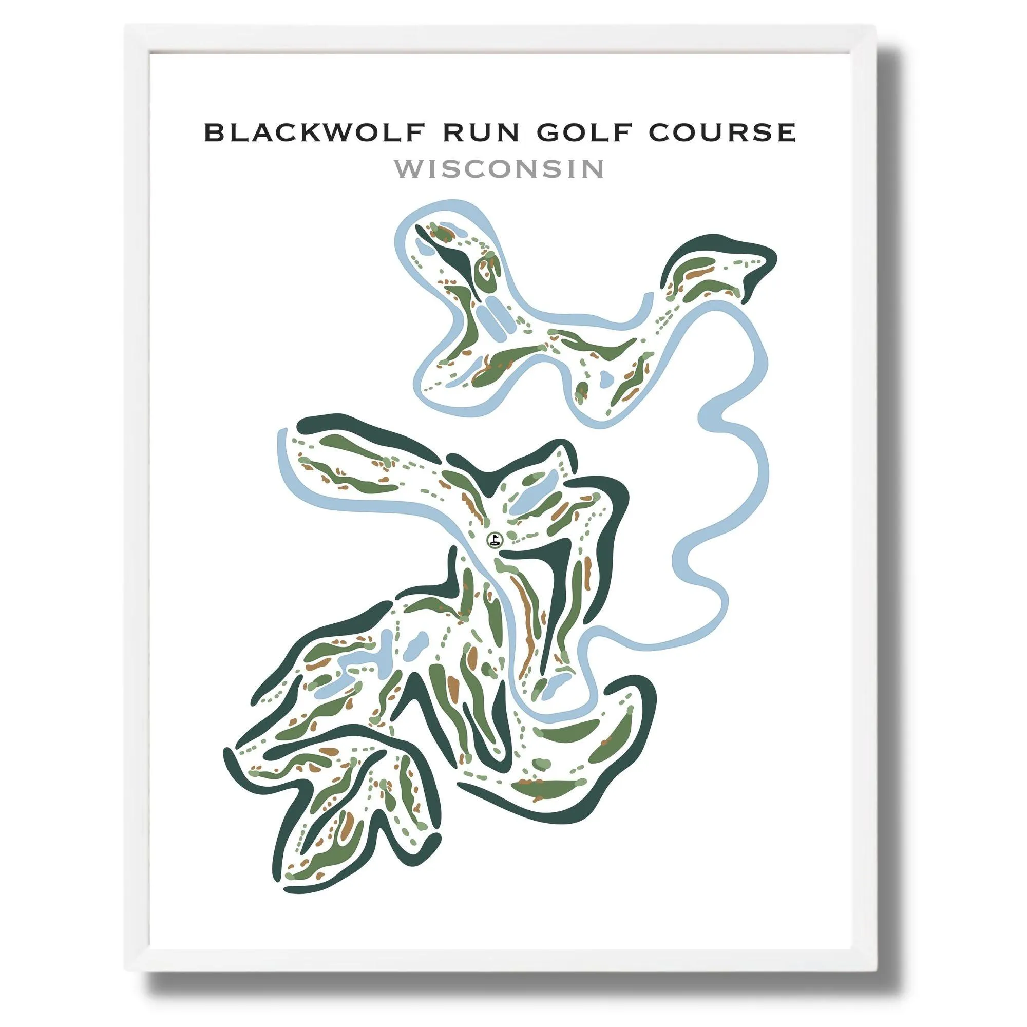 Blackwolf Run Golf Course, Wisconsin - Printed Golf Courses