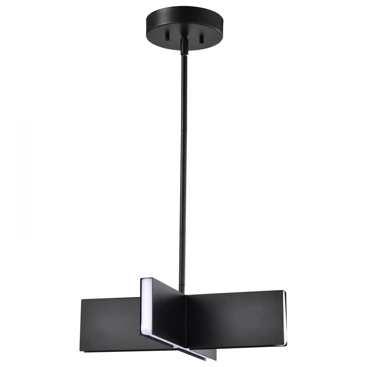 Blaine 15" LED Pendant Light, Matte Black Finish