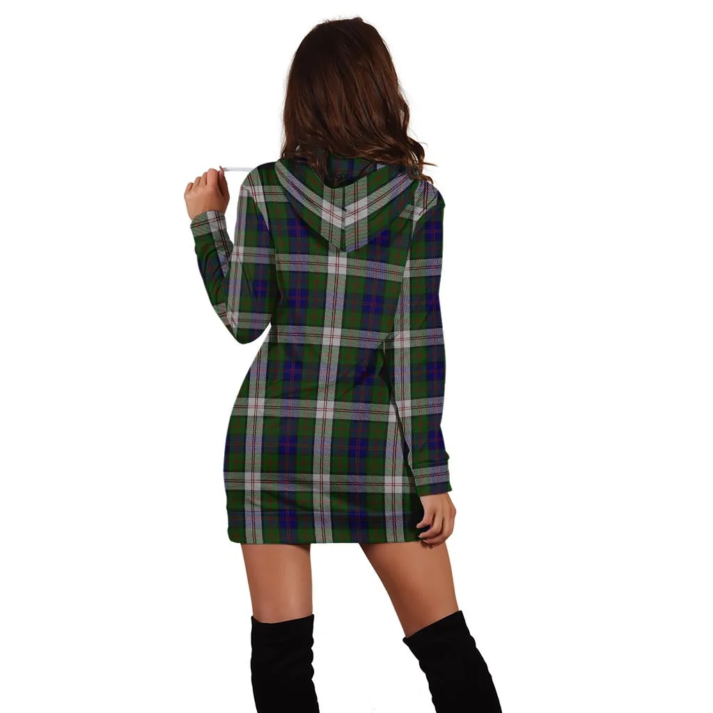 Blair Dress Tartan Hoodie Dress with Family Crest