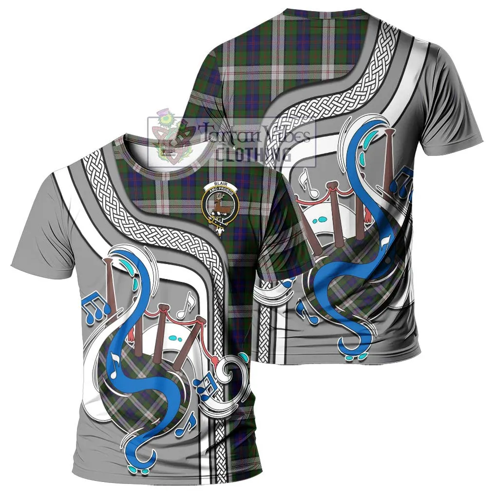 Blair Dress Tartan T-Shirt with Epic Bagpipe Style