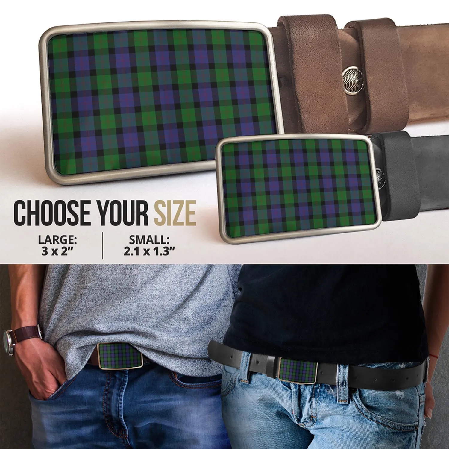 Blair Tartan Belt Buckles