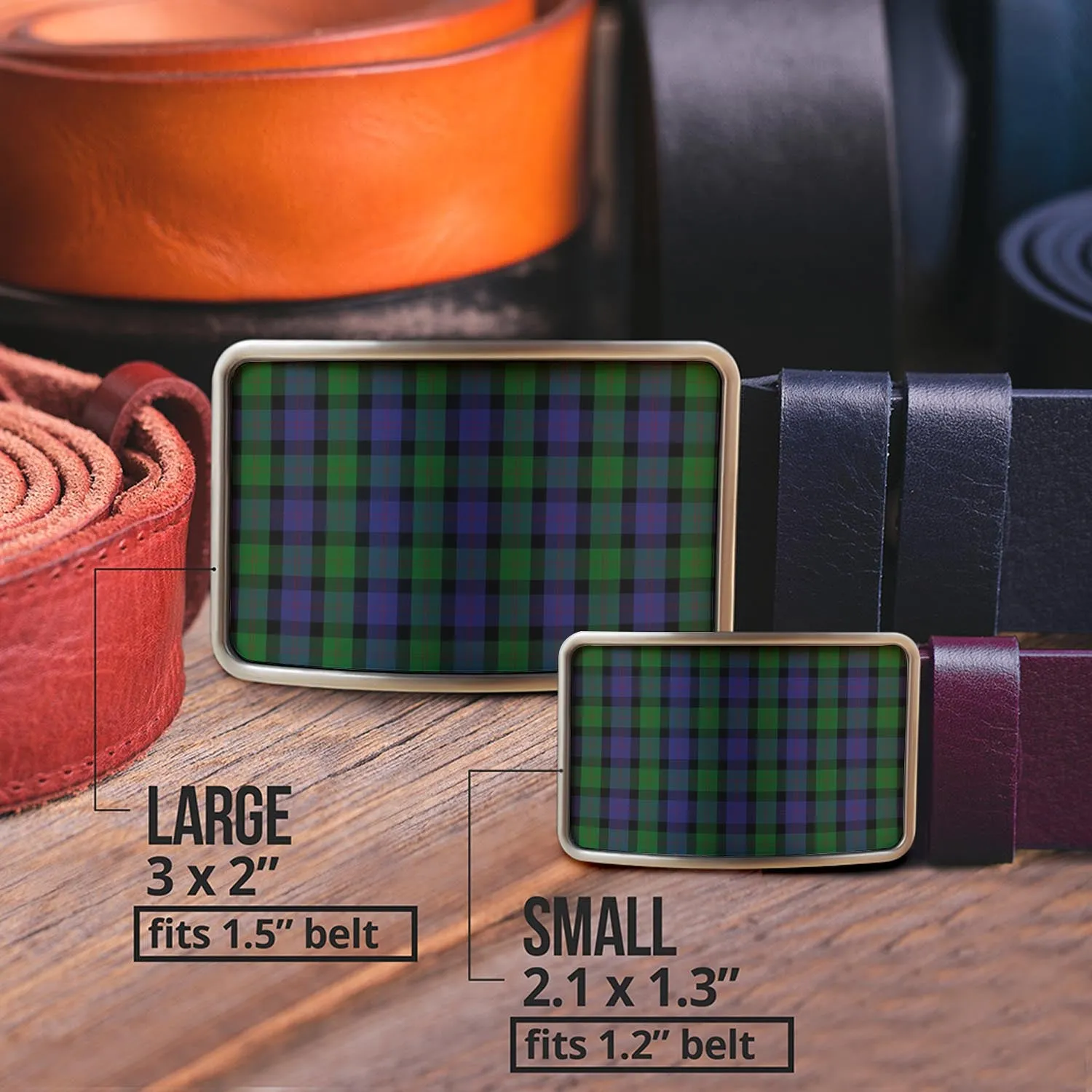 Blair Tartan Belt Buckles